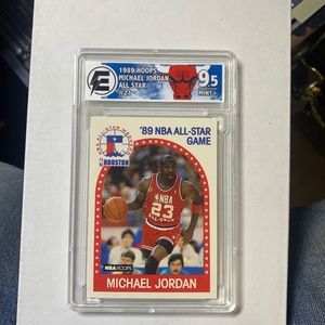 1989 HOOPS  #21 MICHAEL JORDAN ALL STAR GAME GRADED 9.5 MINT
